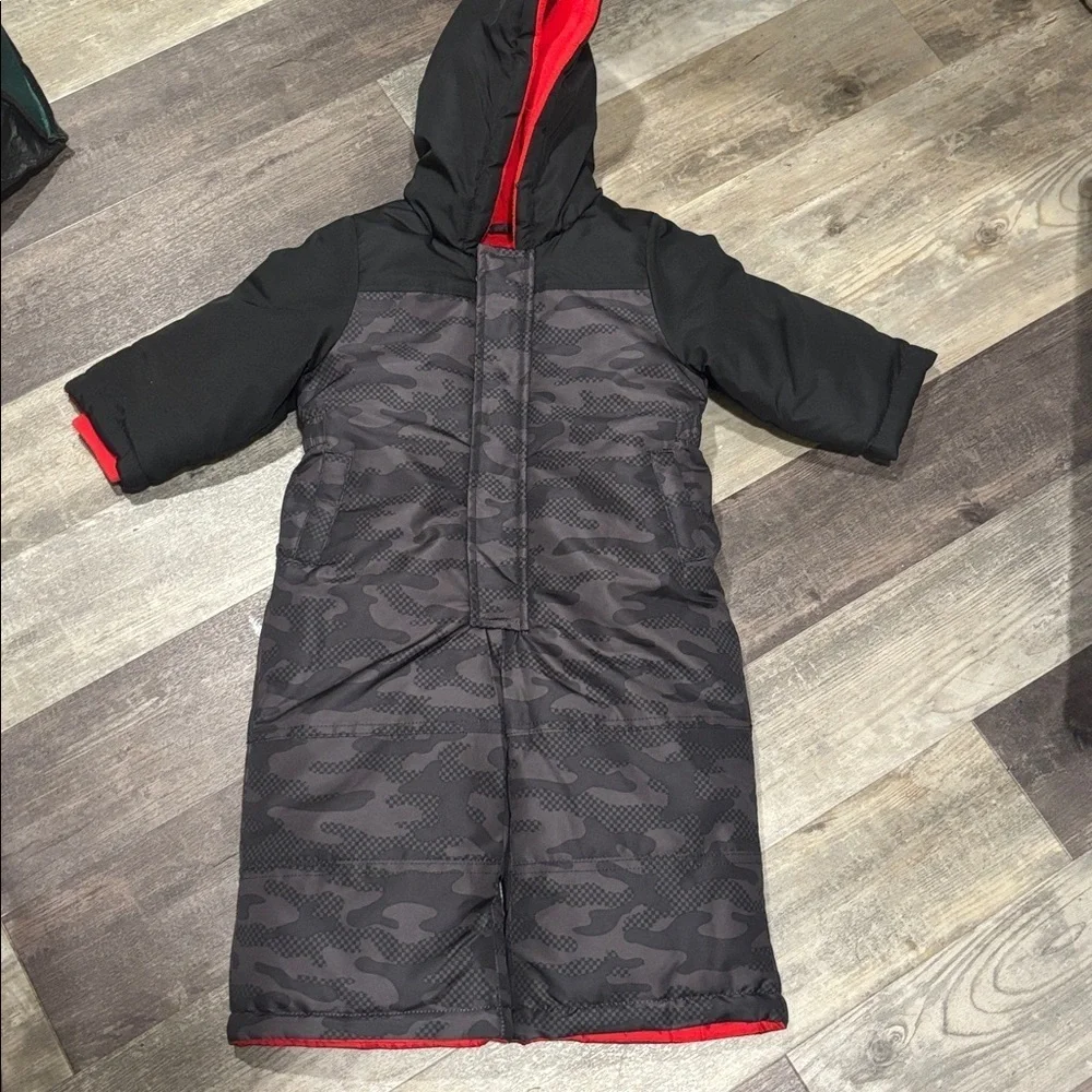 Carter's Boys' Heavyweight Water-Resistant Camo Print Padded Jumpsuit